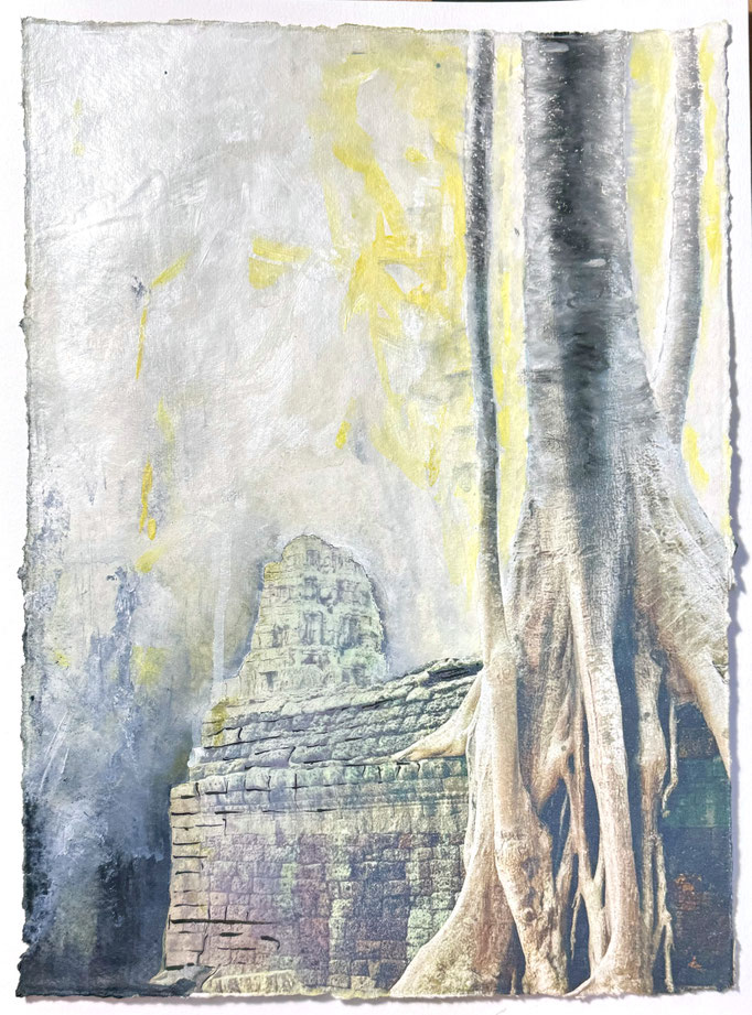 Standhaft 4, 30x40cm, Acryl auf Fotodruck, 2024