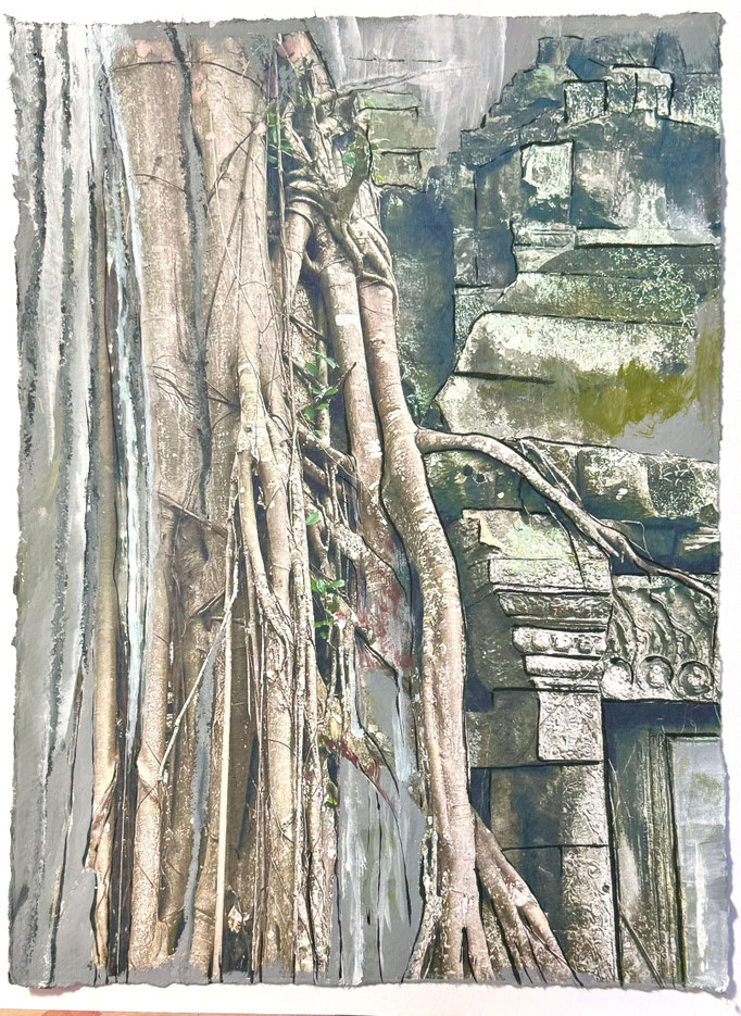 Standhaft 2, 30x40cm, Acryl auf Fotodruck, 2024