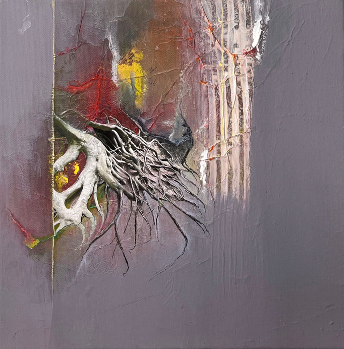 Natur, 30x30cm, oto und Acryl auf Leinwand, 2020
