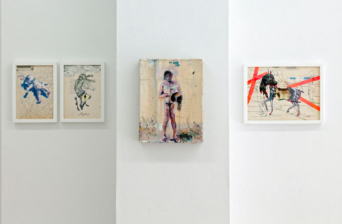 Cornelia Renz · Back, 2016 und Mythos, 2016 | Gerard Waskievitz · das, 2018 | Cornelia Renz · Mama Pferd, 2016