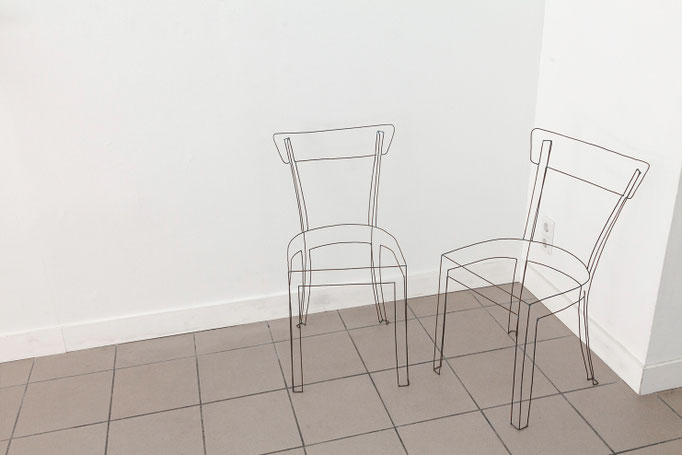 Ulrich Schreiber · Frankfurter Stuhl Auflagenobjekt, Stäbe verschweißt, Auflage 8, 2014