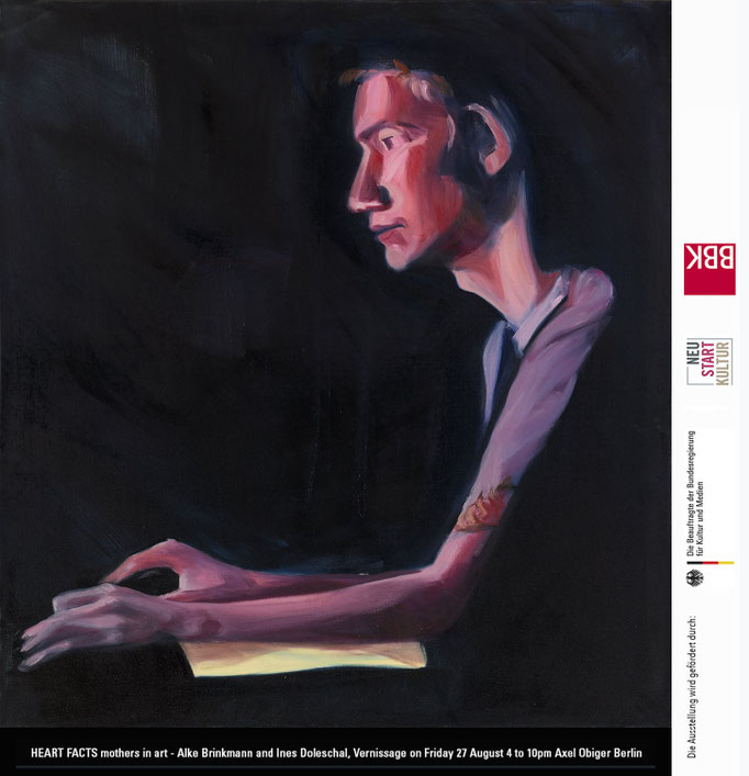 Alke Brinkmann, „Kind XII“, Artur, 2021, Öl auf Leinwand, 140 x 130 cm