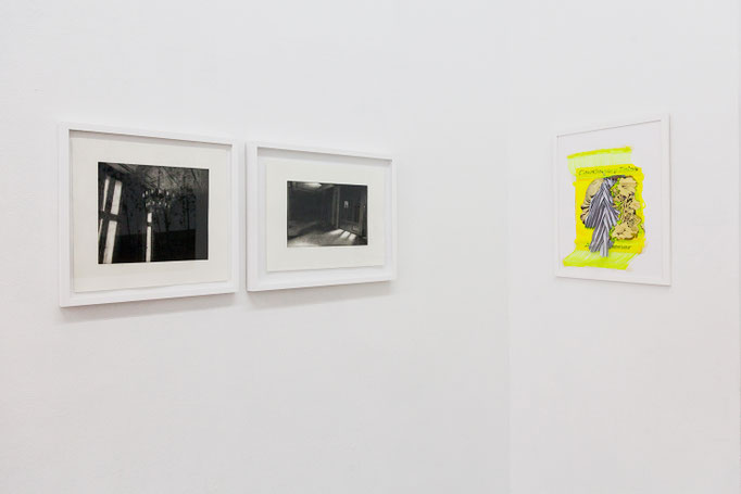 ORLANDO (Karla Neumeyer) · Freiheit II & Freiheit VI, Radierungen, 2016 | Silvia von Pock · o.T. ( Cautionary Tales) Assemblage, 2018