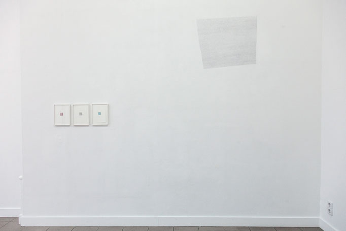 Myriam en Haik · „Ecriture“, Tusche auf Papier, 2017 & „Ecriture“ Bleistift auf Wand, 2018