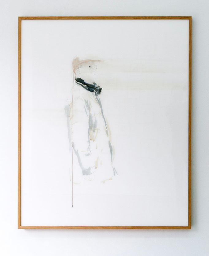 Gabriele Worgitzki · aus der Serie „begehbare Räume“, Tusche auf Papier, 2014