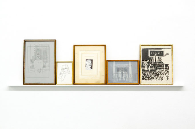 Jörn Gerstenberg · „Bänker“, Fineliner auf Zeichenfolie, 2013 - 2014