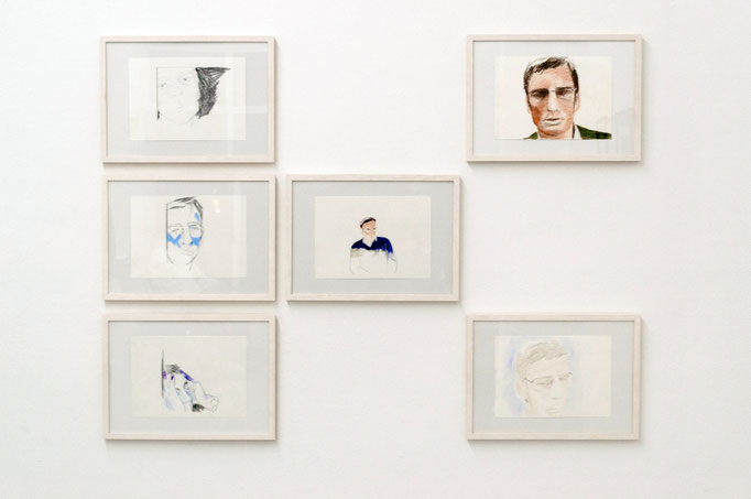 Esther Horn · „Peter“, Farbstift auf Papier, 2012