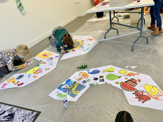 "Die Karte vom Land meiner Träume", 23.23.10.21 "Die Karte vom Land meiner Träume", KKM-Kinderworkshop / Begleitveranstaltung zur Ausstellung "Auf lange Sicht"