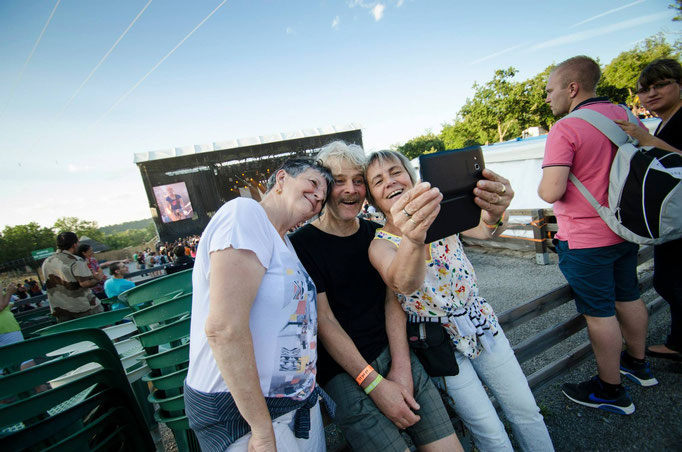 Selfie en famille au festival Aluna 2015
