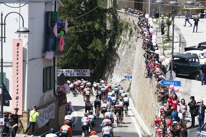 Il passaggio del Giro d'Italia