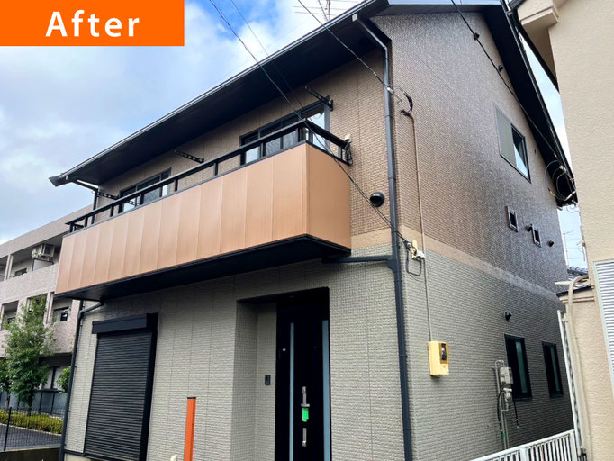 【施工例写真】外壁塗替え｜越谷市の塗装会社が施工