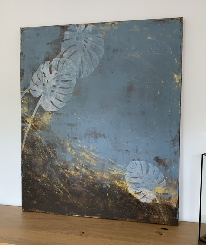 120x100x3,5 Acryl auf Leinwand 