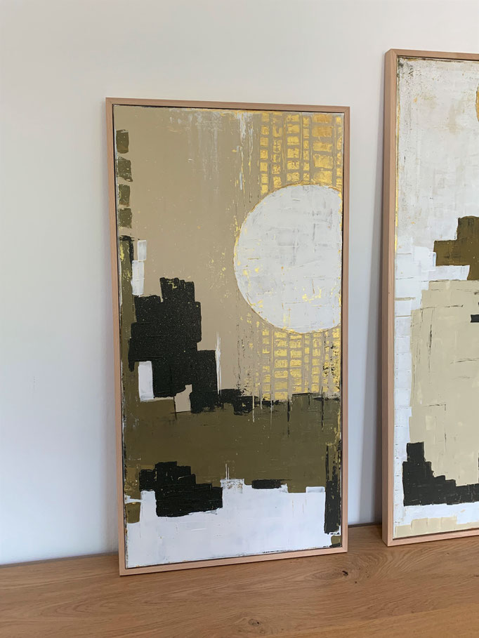 80x40x2 Acryl auf Leinwand