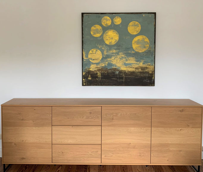 100x100x3,5  Acryl auf Leinwand