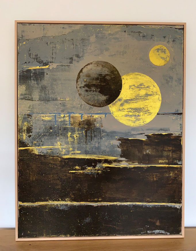 90x70x2 Acryl auf Leinwand