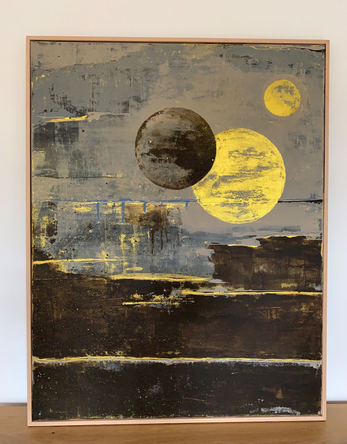 90x70x2 Acryl auf Leinwand
