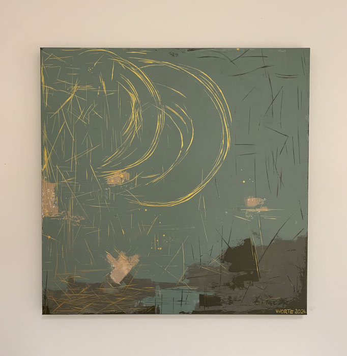 100x100x4,5 Acryl auf Leinwand