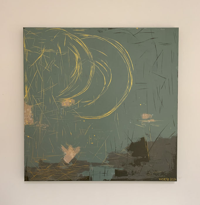 100x100x4,5 Acryl auf Leinwand