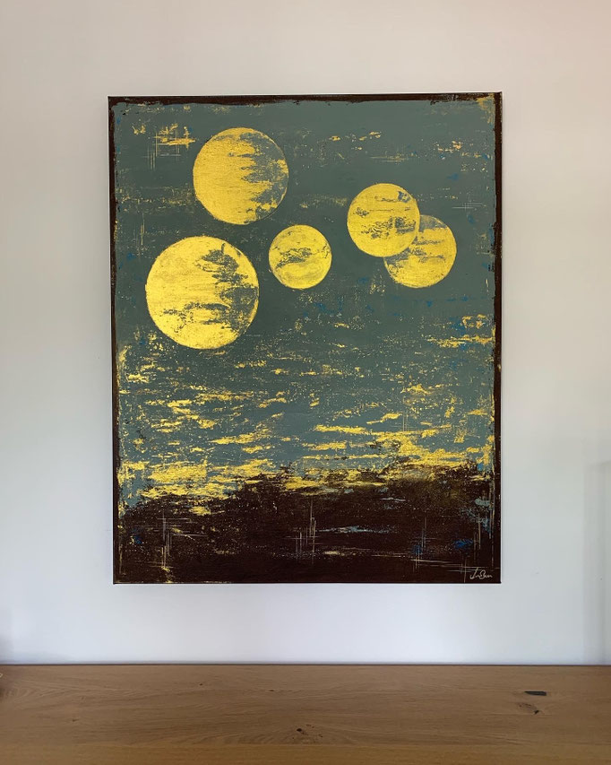 100x80x3,5 Acryl auf Leinwand