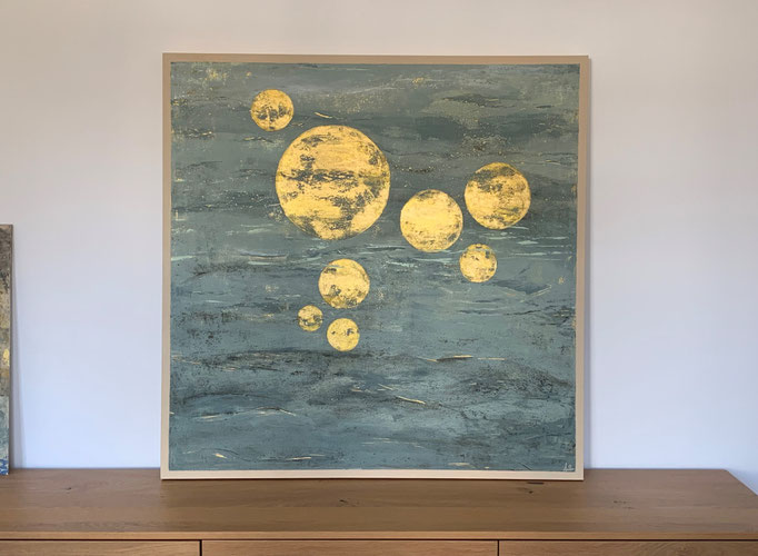 100x100x3,5 Acryl auf Leinwand