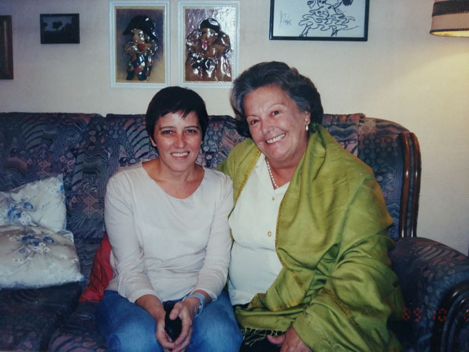 con la actriz Maria Galiana