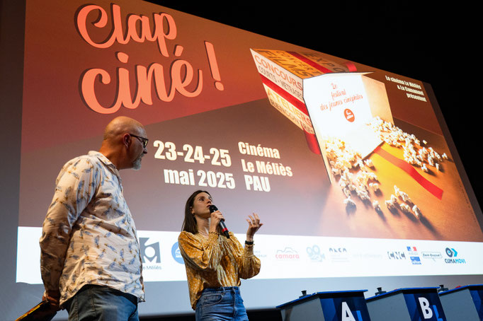 CLAP CINÉ Festival des jeunes cinéastes des Pyrénées-Atlantiques organisé par la Cumamovi & le cinéma Le Méliès de Pau   Création des identités visuelles du festival depuis sa création.    Réalisations graphiques des affiches, programmes et de l'ensemb