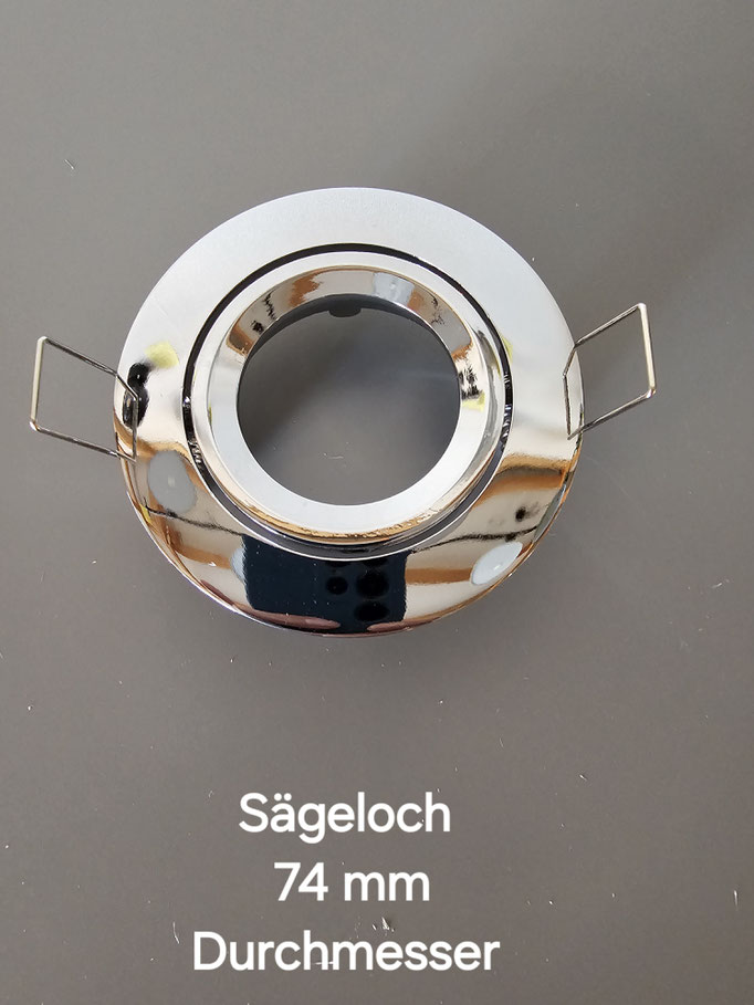 Sägeloch 74 mm Durchmesser
