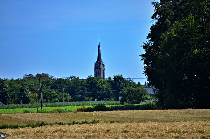 Kirchturm Seppenrade von der Dülmerner Strasse aus gesehen