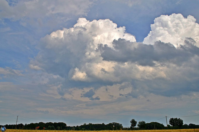 Wolkenformation aus Richtung Ottmarsbocholt