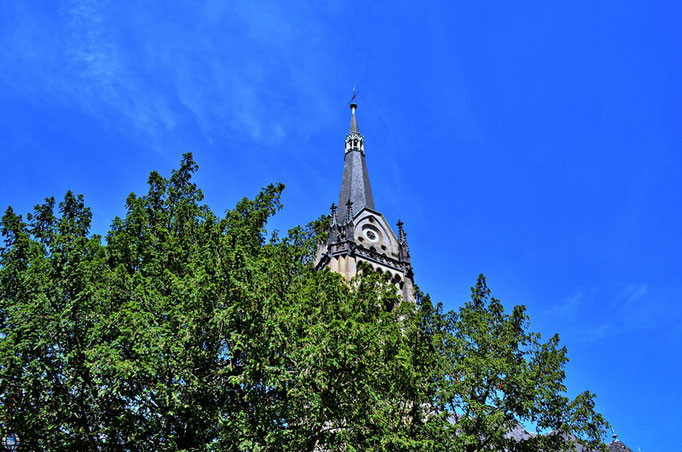 Kirchturm Seppenrade von unten aus gesehen