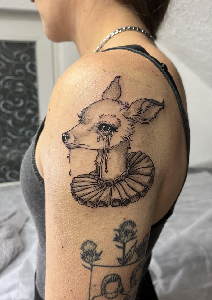 Tattoo Studio Frankfurt Animal tattoo, fineline tattoo
