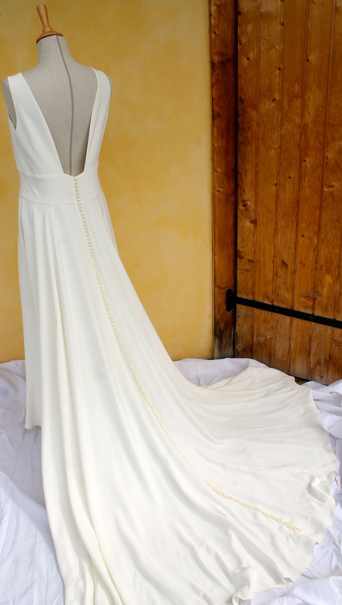 robe longue en soie