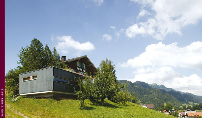 Saunahaus der Pension Bals