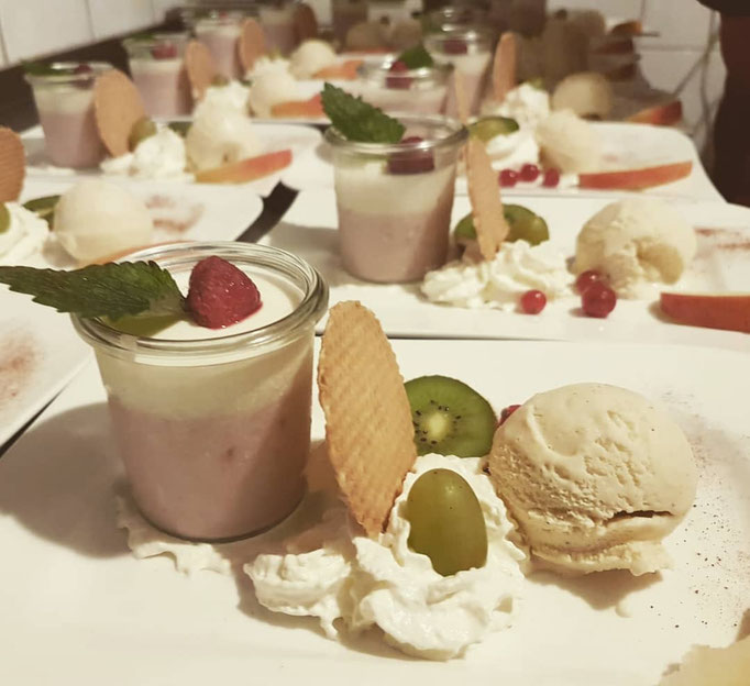 Eis Nachtisch