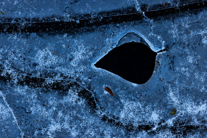 Eisstruktur, Winter, Naturfotografie, Eis