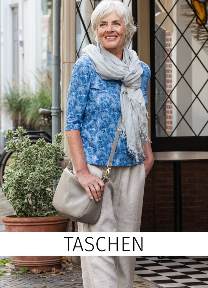 Frau mit Umhängetasche