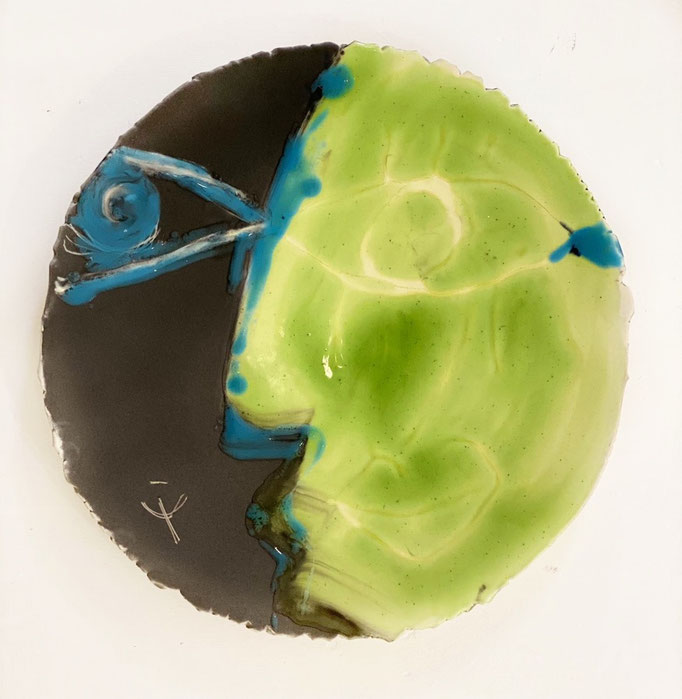 Erick Ifergan, assiette d'artiste, . Galerie d'art Biot village. Galerie Gabel