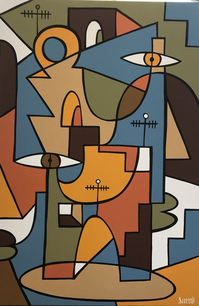 Nils Inne acrylique sur toile : 120X80cm