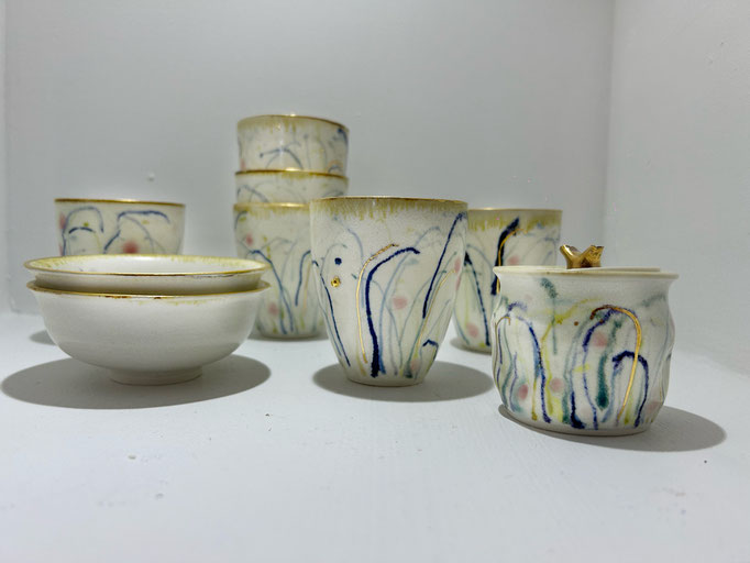 Jacinthe Leclerc - tasses, pots, petits bols 