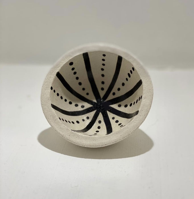Sandrine Auric, grès émaillé fait main, pot "oursin" , Galerie Gabel, Biot