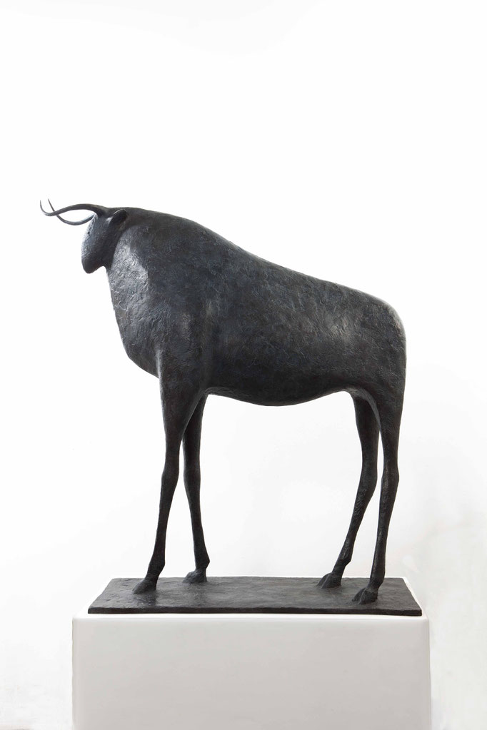 Pierre Yermia -taureau-Bronze
