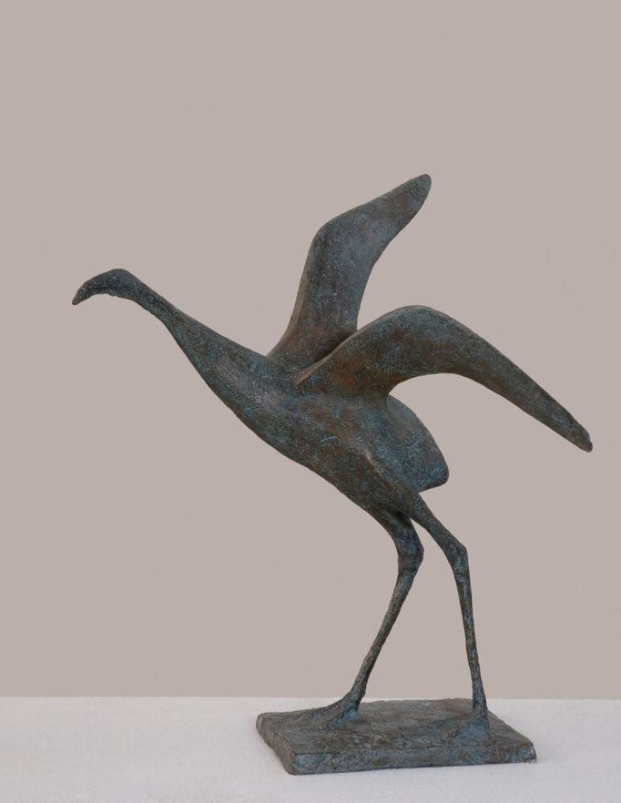 Pierre Yermia -Envol VI, 32 x 34 x 32 cm-bronze