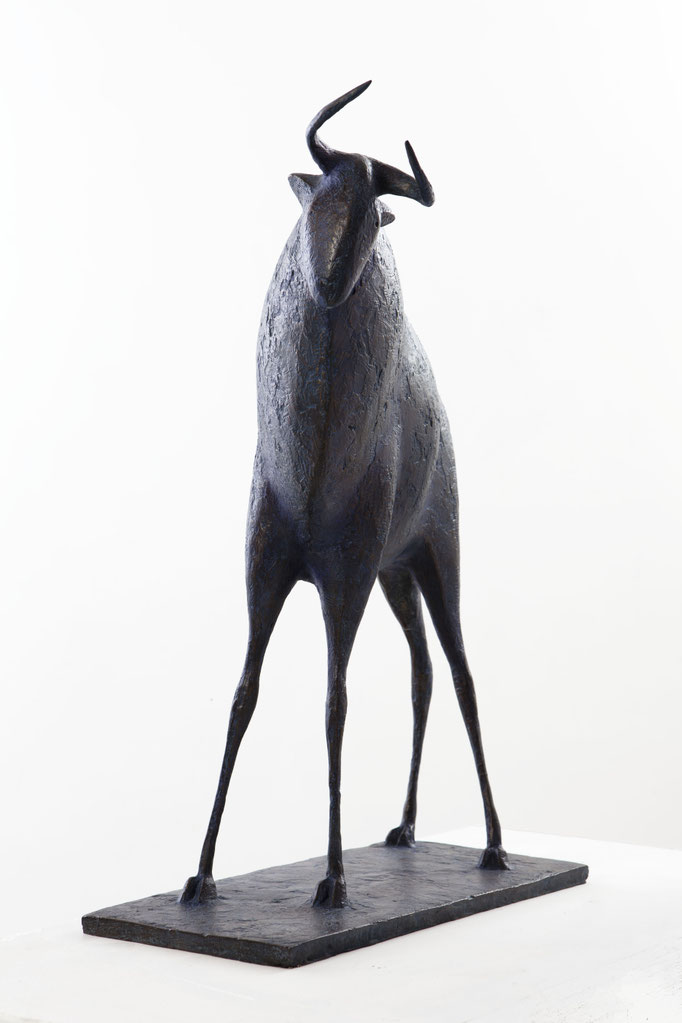 Pierre Yermia -Taureau IV,70 x 61 x 20 cm-Bronze