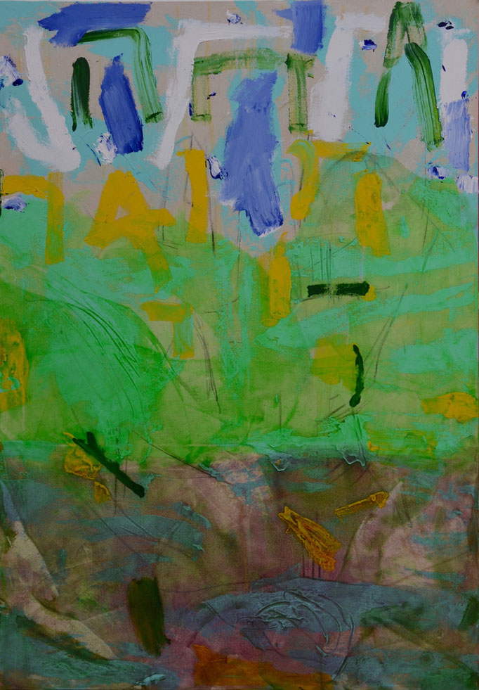 Patrick Baillet,  Abstraction végétales- 114x162cm- Galerie Gabel, Biot 