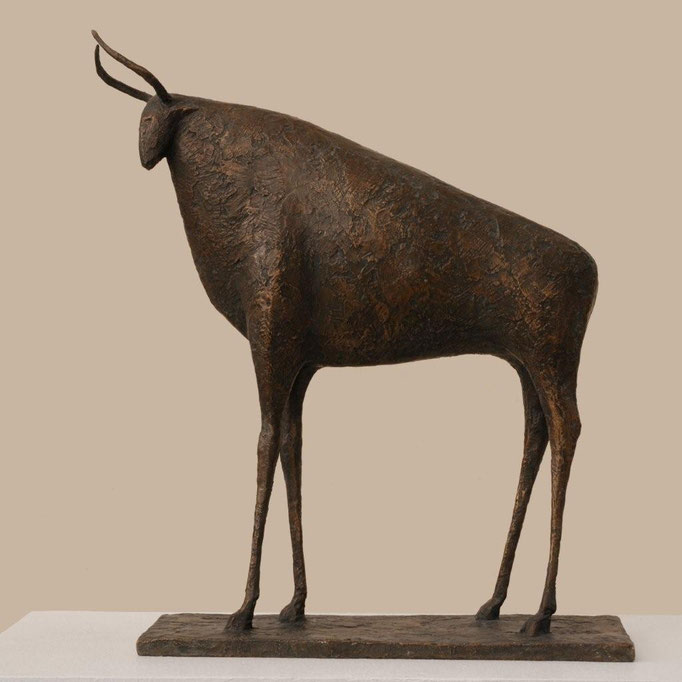 Pierre Yermia -Taureau II, Bronze -48 x 42 x13 cm