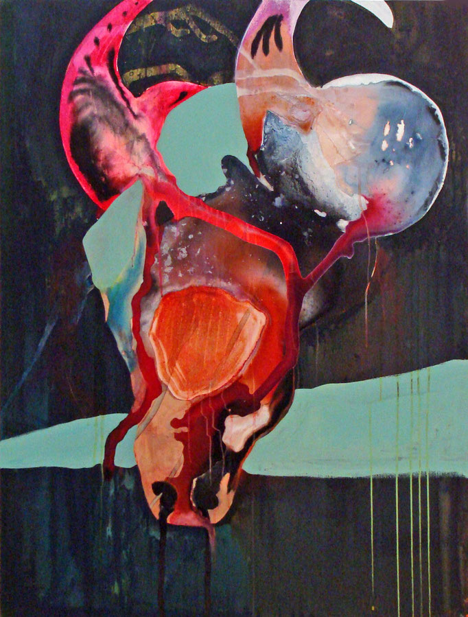 No Titel (Bull Series), 2012, acrylic/ink on canvas, 105 x 80 cm, € 1590.-