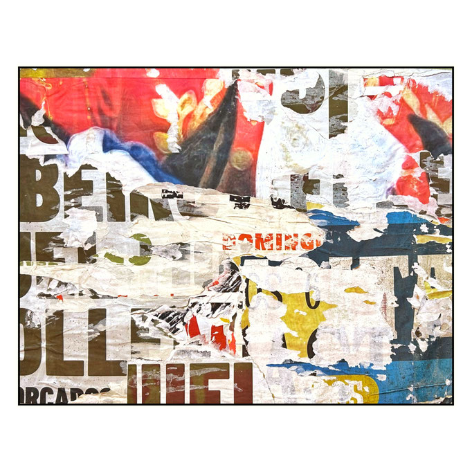 Mufi, décollage, 40,7 x 53,1 cm, 2026 (Óbidos, PT)