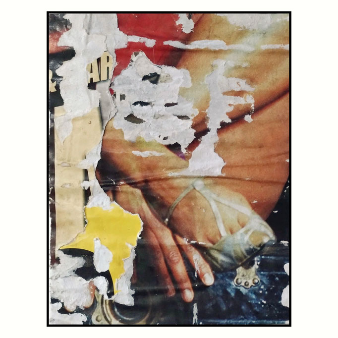 Sabber, décollage, 12,3 x 15,5 cm, 2026 (Figueira da Foz, PT)