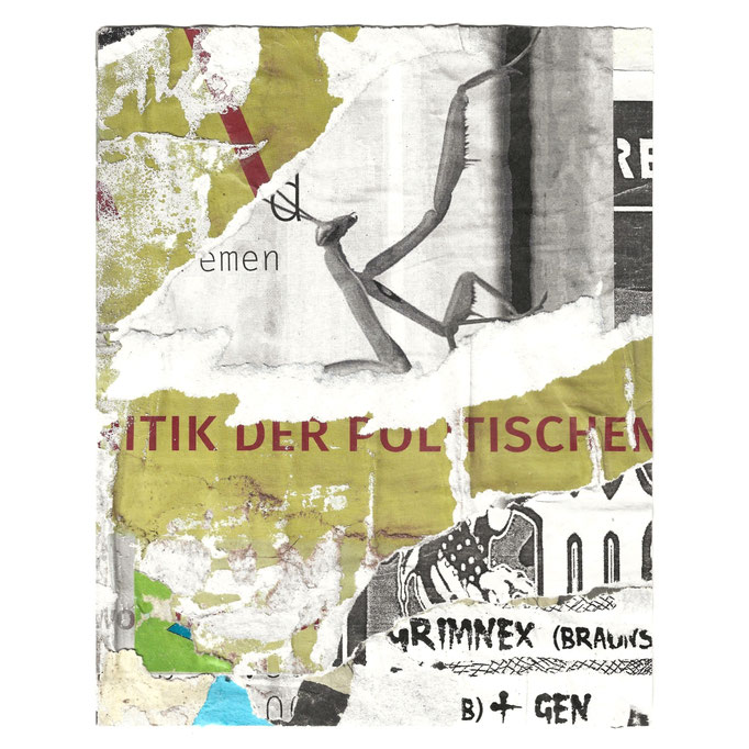 Mantis, décollage, 20,7 x 16,5 cm, 2026 (Leipzig, DE)