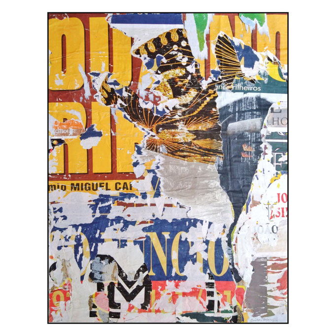 Miguel, décollage, 68,5 x 52,8 cm, 2026 (Elvas, PT)